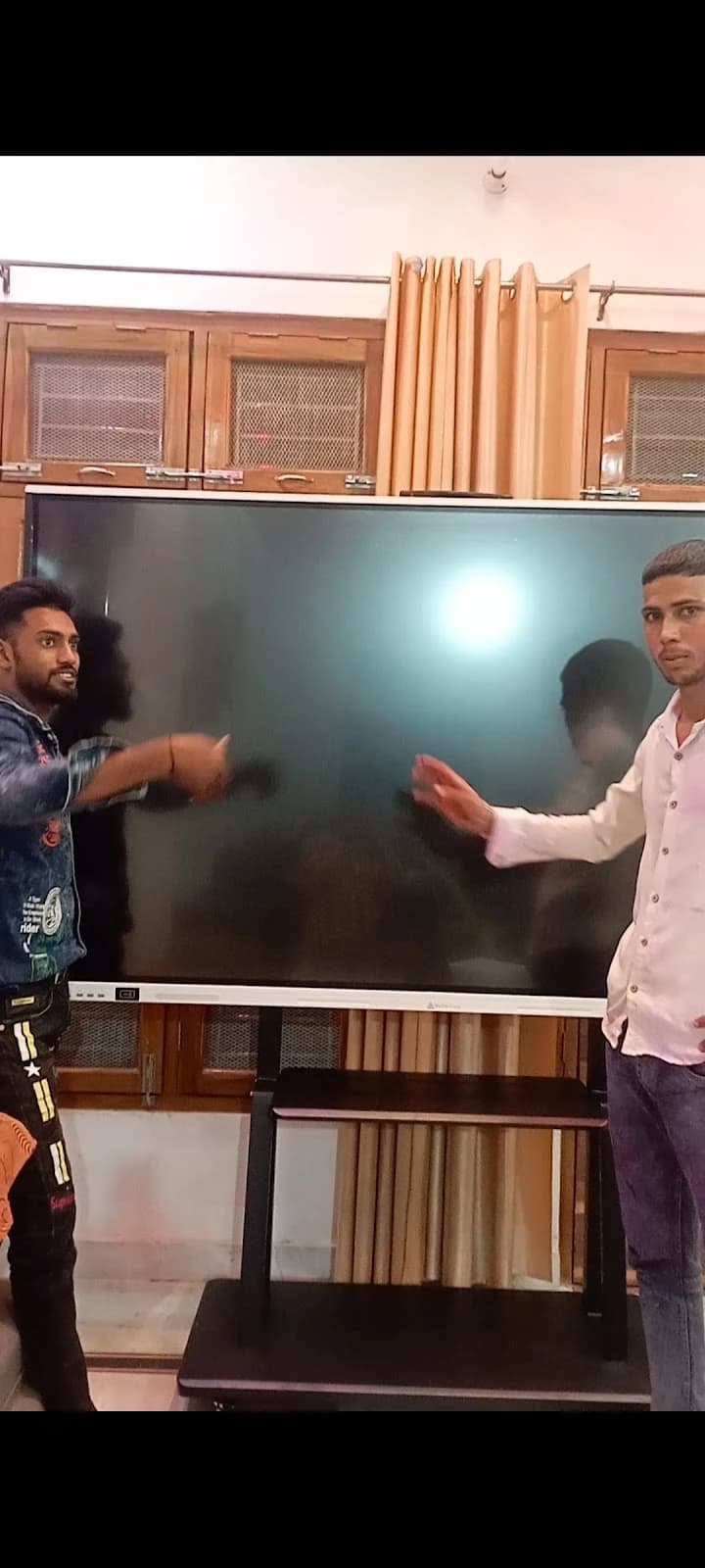 Large flat screen TV setup and installation at customer's home in Lucknow in Lucknow by Prajapati Electrical